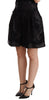 Dolce & Gabbana Elegant Black Floral Brocade Silk Shorts