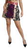 Dolce & Gabbana Floral Jacquard Asymmetrical Mini Skirt