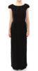 Dolce & Gabbana Elegant Silk Shortsleeved Evening Gown