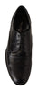 Dolce & Gabbana Elegant Black Lizard Skin Derby Shoes