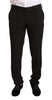 Domenico Tagliente Elegant Black Slim Fit Two-Piece Suit