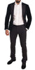 Dolce & Gabbana Elegant Two-Piece Velvet Suit in Blue