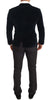 Dolce & Gabbana Elegant Two-Piece Velvet Suit in Blue