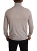 Dolce & Gabbana Elegant Light Blue Cashmere Turtleneck Sweater