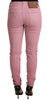 Acht Elegant Slim Fit Pink Denim Jeans