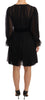 Dolce & Gabbana Elegant V-Neck Silk Blend Mini Dress