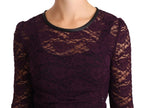 Dolce & Gabbana Elegant Sheer Lace Long Sleeve Blouse
