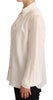 Dolce & Gabbana Elegant Silk Top in Off White
