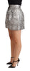 Dolce & Gabbana Chic Floral Brocade High Waist Mini Shorts