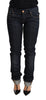 Acht Elegant Low Waist Skinny Dark Blue Jeans