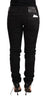 Acht Sleek Black Washed Skinny Jeans