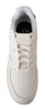 SIGNS Chic White Leather Low Top Sneakers