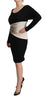 Roberto Cavalli Elegant Sheath Long Sleeve Boat Neck Dress