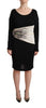 Roberto Cavalli Elegant Sheath Long Sleeve Boat Neck Dress
