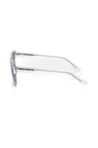 Frankie Morello White Acetate Men Sunglass