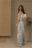 Don The Fuller Elegance in Denim: Chic Grey Cotton Jeans