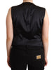 Dolce & Gabbana Chic Buttoned Black Waistcoat