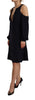 Twinset Chic Black Open Shoulder A-Line Dress
