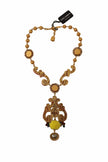 Dolce & Gabbana Multicolor Crystal Statement Necklace