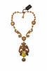 Dolce & Gabbana Multicolor Crystal Statement Necklace