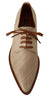 Dolce & Gabbana Elegant Beige Eel Leather Formal Flats