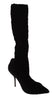 Dolce & Gabbana Chic Black Stretch Sock Boots