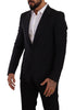 Dolce & Gabbana Elegant Black Martini Slim Fit Blazer and Vest
