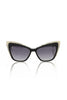 Frankie Morello Black Acetate Women Sunglass