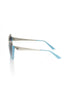 Frankie Morello Light Blue Acetate Women's Sunglass