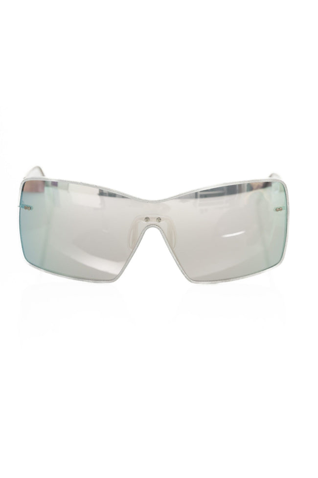 Frankie Morello Silver Metallic Women Sunglass