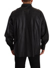 Dolce & Gabbana Elegant Black Leather Jacket
