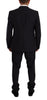 Dolce & Gabbana Elegant Navy Slim Fit Wool Silk Two-Piece Suit