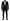 Dolce & Gabbana Elegant Black Patterned Wool-Silk Suit