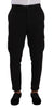 Dolce & Gabbana Sleek Skinny Cargo Pants in Timeless Black