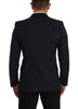 Dolce & Gabbana Sleek Navy Martini Slim Fit Wool Blazer
