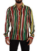 Dolce & Gabbana Elegant Multicolor Striped Silk Blend Shirt