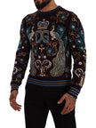 Dolce & Gabbana Elegant Bordeaux Cashmere Crewneck Sweater