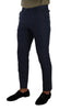 Dolce & Gabbana Elegant Dark Blue Slim-Fit Dress Pants