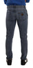 Dolce & Gabbana Chic Slim Fit Tattered Denim