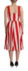 Dolce & Gabbana Elegant A-Line Striped Shift Dress