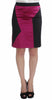 Dolce & Gabbana Elegant Pencil Skirt in Black and Pink