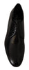 Dolce & Gabbana Elegant Black Leather Derby Shoes