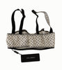 Dolce & Gabbana Elegant White Lace & Polka Dot Silk Bra