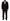 Domenico Tagliente Elegant Two-Piece Black Suit Ensemble