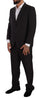 Domenico Tagliente Elegant Dark Grey Two-Piece Suit