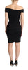 Dolce & Gabbana Elegant Black Silk Off-shoulder Dress