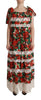 Dolce & Gabbana Multicolor Floral Maxi Dress