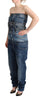 Dolce & Gabbana Elegant Dark Blue Denim Jumpsuit Dress