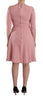 Dolce & Gabbana Elegant Pink A-Line Knee Length Dress