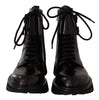 Dolce & Gabbana Elegant Black Leather Ankle Boots
